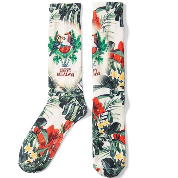 Tommy Bahama Drink To The Huladays Sublimated Sock - Picture 2 of 10